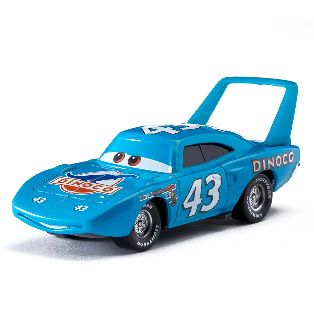 Genuine Disney Pixar Cars Lightning McQueen Toys Jackson Storm The King Mater 1:55 Diecast Metal Alloy Model Car Kid Gift