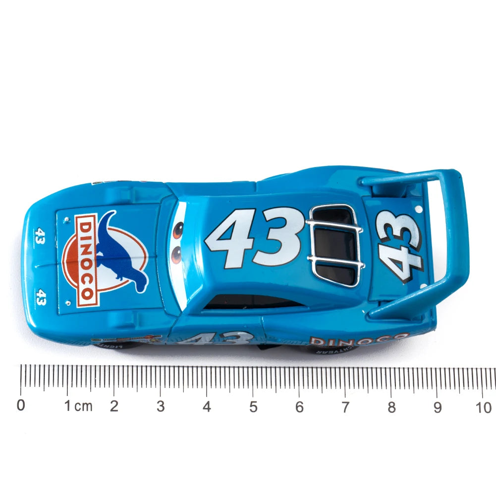 Genuine Disney Pixar Cars Lightning McQueen Toys Jackson Storm The King Mater 1:55 Diecast Metal Alloy Model Car Kid Gift