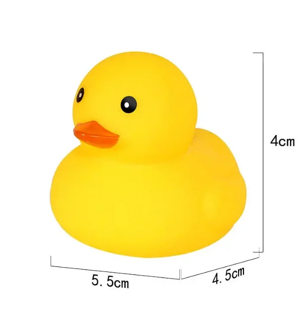Yellow Rubber Ducks, Preschool Bath Toys Bathtub Floating Squeaky Duckies Gift for Baby Shower Infants Kids Toddler Party