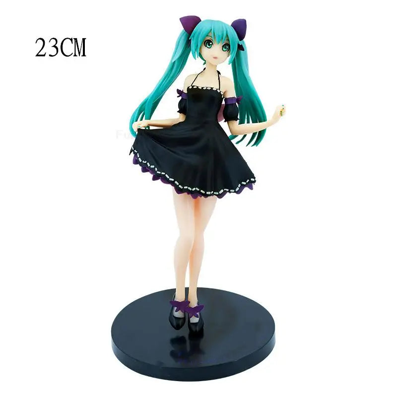 Anime Figure Wedding Dress Hatsune Miku Action Figures Kawaii Swimsuit Vocaloid PVC Collectible Model Toys Girl Gift