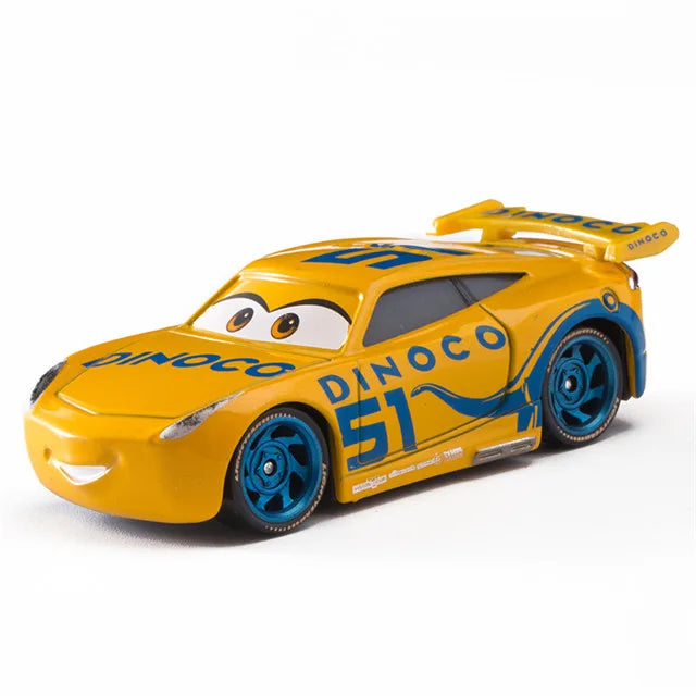 Genuine Disney Pixar Cars Lightning McQueen Toys Jackson Storm The King Mater 1:55 Diecast Metal Alloy Model Car Kid Gift