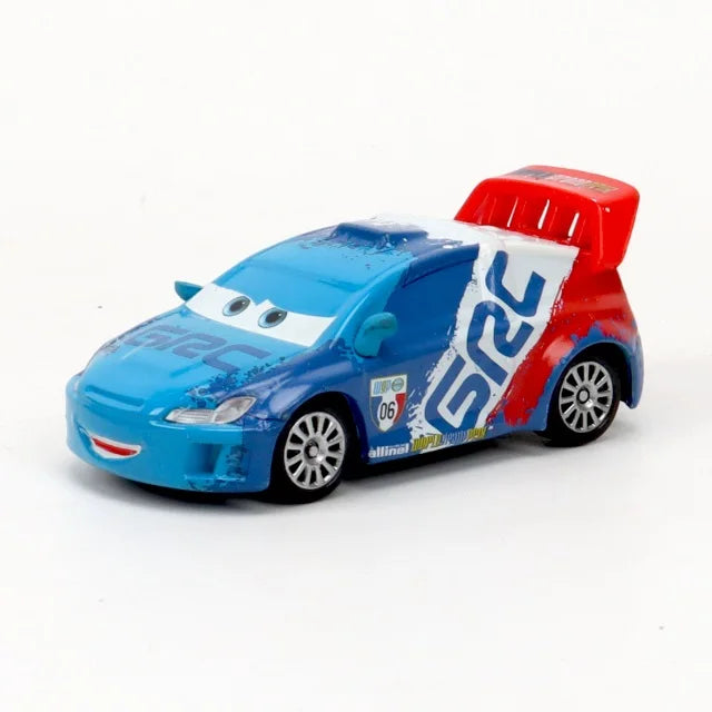 Genuine Disney Pixar Cars Lightning McQueen Toys Jackson Storm The King Mater 1:55 Diecast Metal Alloy Model Car Kid Gift