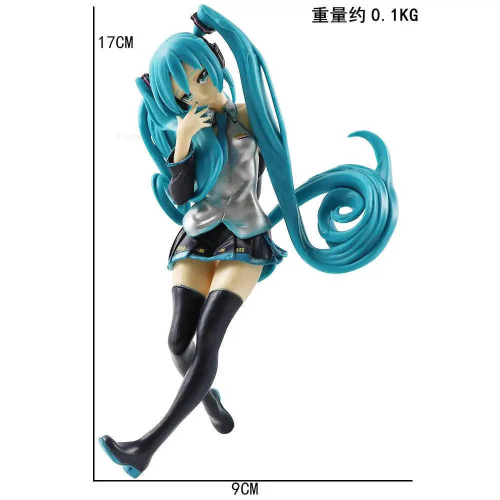 Anime Figure Wedding Dress Hatsune Miku Action Figures Kawaii Swimsuit Vocaloid PVC Collectible Model Toys Girl Gift