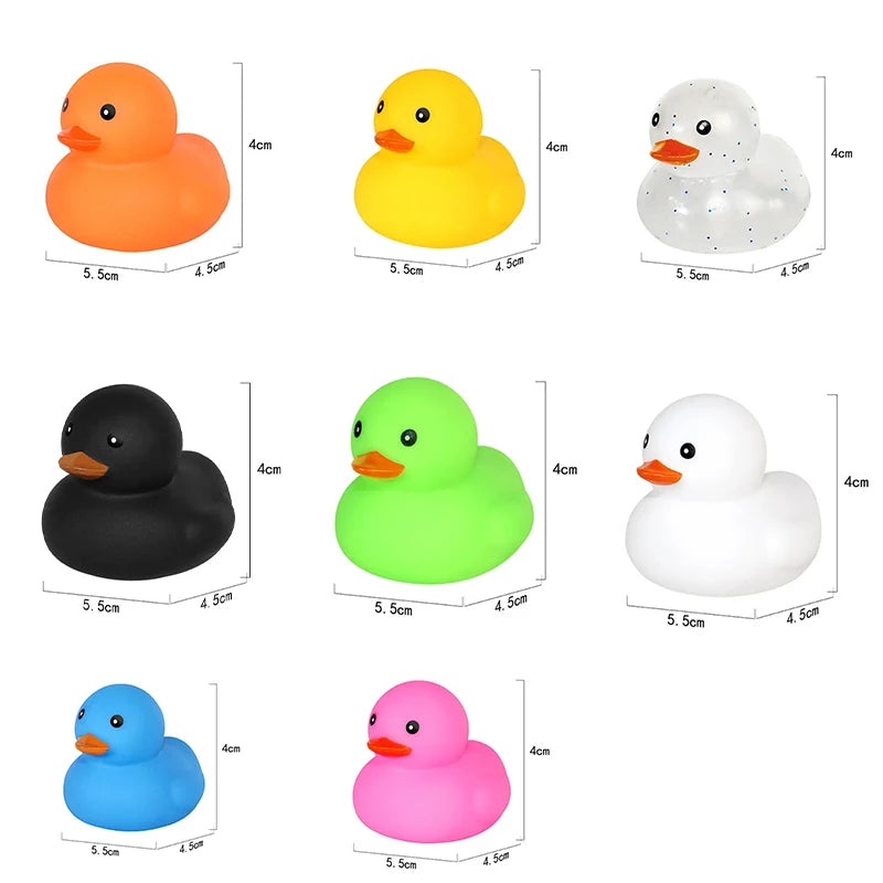 Yellow Rubber Ducks, Preschool Bath Toys Bathtub Floating Squeaky Duckies Gift for Baby Shower Infants Kids Toddler Party