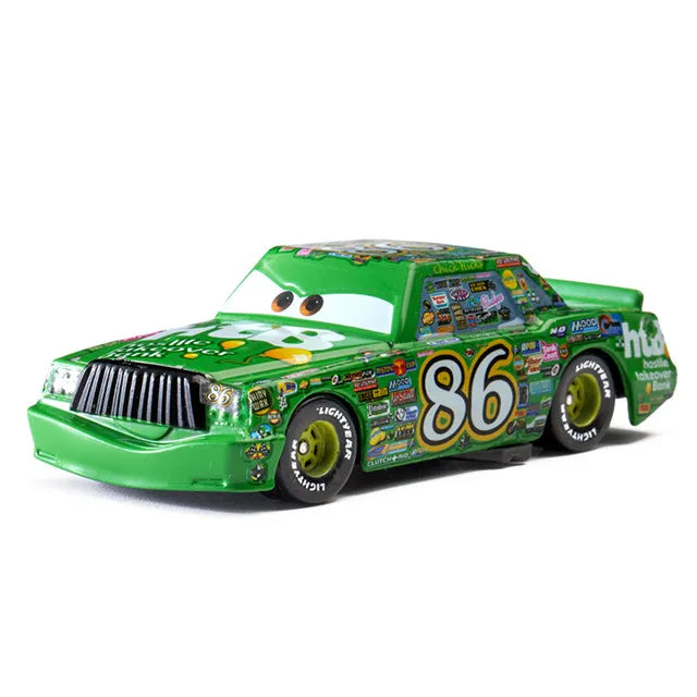 Genuine Disney Pixar Cars Lightning McQueen Toys Jackson Storm The King Mater 1:55 Diecast Metal Alloy Model Car Kid Gift