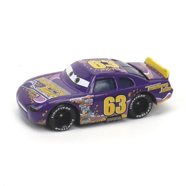 Genuine Disney Pixar Cars Lightning McQueen Toys Jackson Storm The King Mater 1:55 Diecast Metal Alloy Model Car Kid Gift